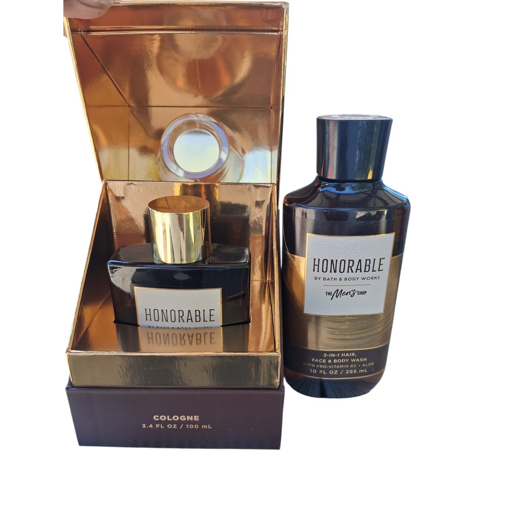 Rare Bath & Body Works Mens Honorable Cologne Spray & Bodyā Wash